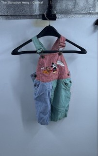 Baby Mickey & Co. Boys Multicolor Pinstripe One Piece Overalls Size 3T