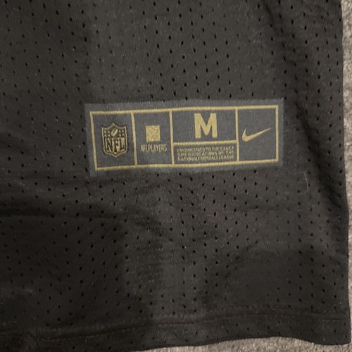 Nike Mens M Green Bay Packers Adams 17 Salute To Service NFL Jersey Black - Picture 5 of 11