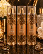3 NEW Bath  Body Works Viva Vanilla Fine Fragrance Body Mist Spray 8 fl oz