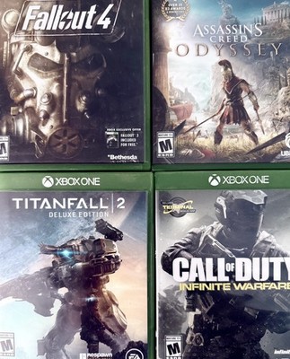 4 Xbox one games Assassin s Creed ODYSSEY Fallout 4 Titanfall 2 Call Of Duty Inf