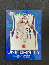 Luka Doncic 2023-24 Panini Contenders Optic Uniformity Blue Ice /75 #11