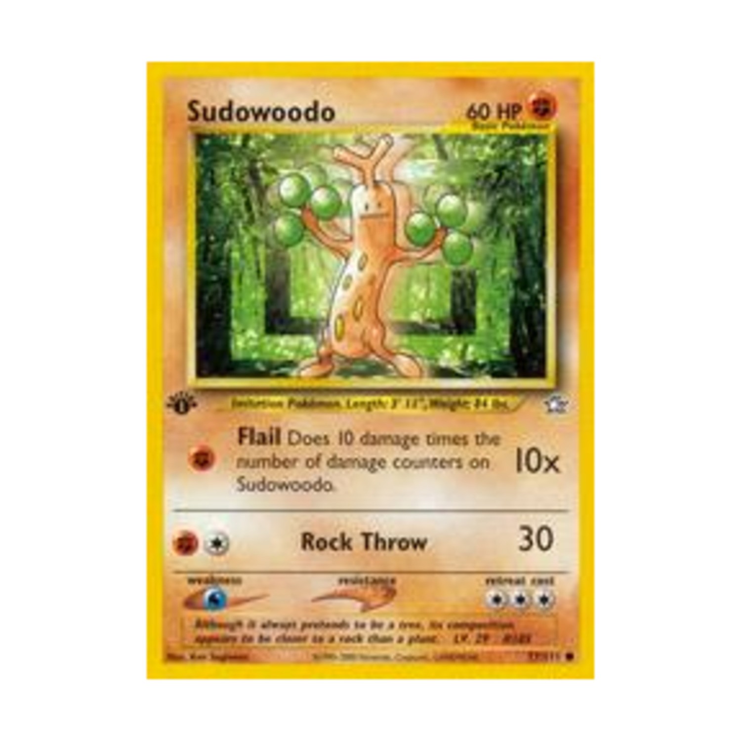 Pokemon Pokemon Neo Genesis Sudowoodo (C) #77 (1st Ed) NM