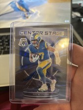 2025 Panini Mosaic Center Stage Mosaic Puka Nacua #28 Blue Prizm /99