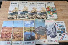 Lot Of 11 Texaco Gas Station Maps. 1960's -1980's