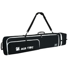 Padded Snowboard Bag for Air Travel, Adjustable Length 156cm-181cm Black-A