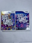 Just Dance 2018 and 2016 Nintendo Wii Bundle Lot of 2 Tested Working CIB