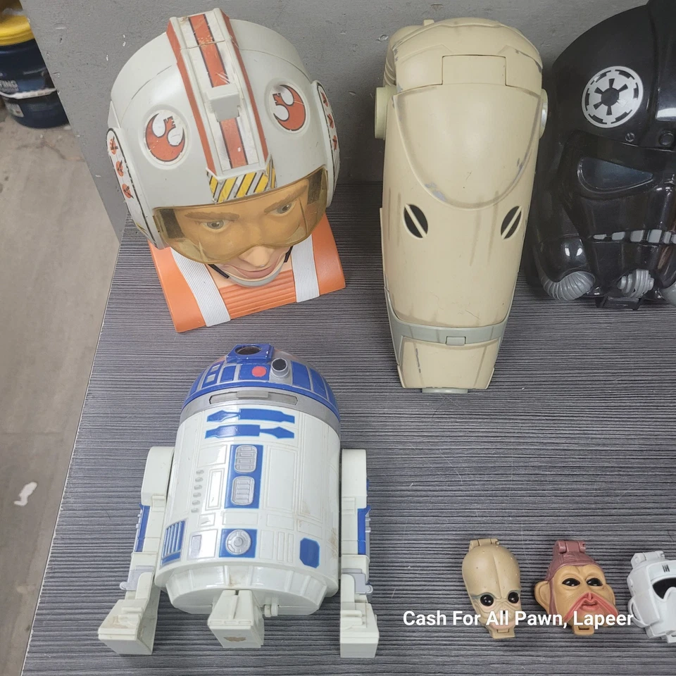 Galoob STAR WARS MICRO MACHINES TRANSFORMING HEAD LOT Of 9 action fleet vintage - Image 3 of 3