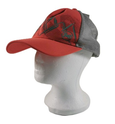 Buff Trucker Cap Damen Kaila Coral Verstellbar Grau Mesh Snapback One Size Neu