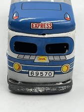 VINTAGE FRICTION GRAYHOUND BUS TIN TOY EXPRESS 69570