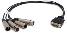 Digigram SC129000101 Breakout Cable OEM for VX222HR VX222V2 15-Pin D-Sub to XLR
