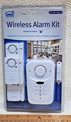 SABRE Wireless Alarm Kit House Home Security Doors Windows Alert Door Window