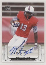 2015 Leaf Draft Auto Wes Saxton #BA-WS1 Auto 0w8