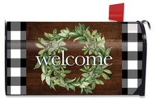 Briarwood Lane Farmhouse Wreath Spring Large / Oversized Mailbox Cover