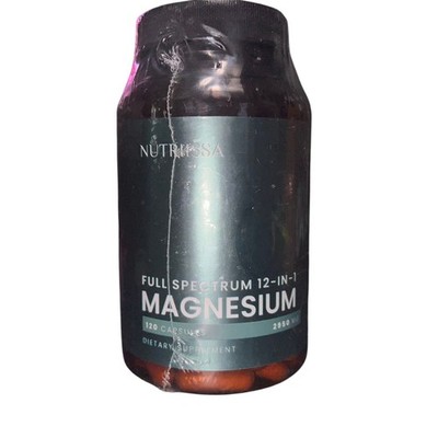 Nutriissa Full Spectrum 12 in 1 Magnesium 2950mg 120 Capsules High Absorption