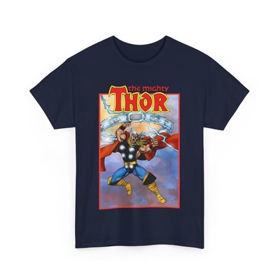 Mighty Thor T-Shirt - George Perez Art - Avengers Member, Mjolnir, Marvel Comics