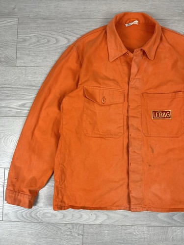 Giacca vintage anni 70 Le Laboureur operaio posta francese lavoro invecchiato taglia L uomo - Foto 3 di 14