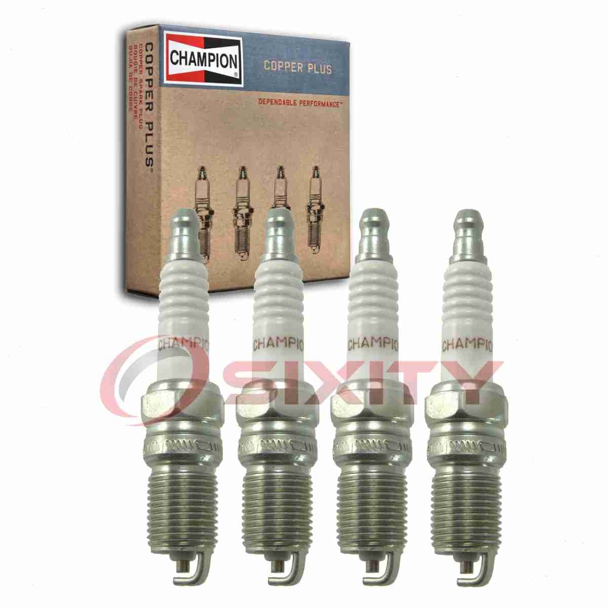 4 pc Champion Copper Plus Spark Plugs for 1984-1985 Renault Fuego 2.2L L4 qf