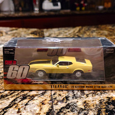 Greenlight Hollywood 1:24 1973 Ford Mustang Eleanor Gone in 60 Seconds Yellow