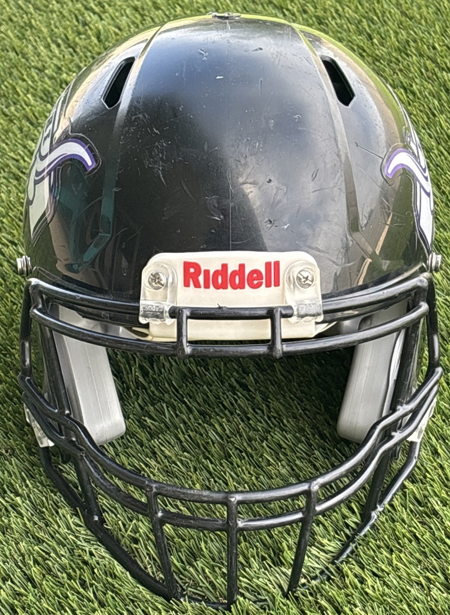 Riddell Speed Football Helmet - Adult Large - Black w/Black
