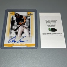 CHRISTIAN EIROA 2019 Leaf Perfect Game National Blank Back Gold AUTO 1/1