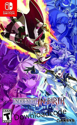 NEU Under Night In-Birth Exe:Late Nintendo Switch Spiel Game Downloade Code 24h