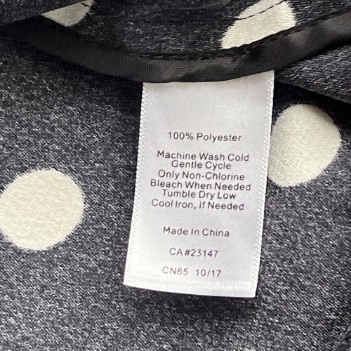 Talbots Women’s Black And White Polka Dot Shift Dress Short Sleeve Size 6 - Picture 10 of 12