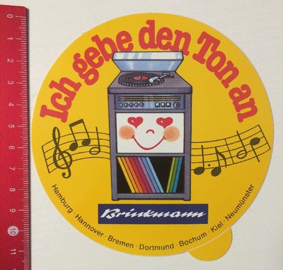 Brinkmann   Aufkleber/Sticker:  Musikbox    (06051696)