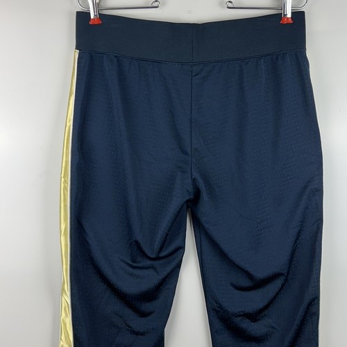 Womens NIKE fitness capris Pants M 8 - 10 sports track running gym Blue Striped - Picture 11 of 12