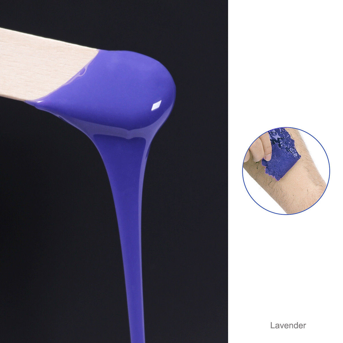 Hard Wax Beans for Face, Underarms, Bikini Hair Remover 10.6 oz (Lavender)