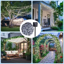 Solar LED String Lights Outdoor Waterproof Solar Garden Lights Christmas Decor