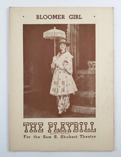 Bloomer Girl Playbill Shubert Theatre 1944 NY Celeste Holm Dooley Wilson