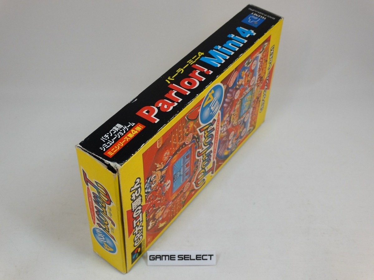 Parlor! Mini 4 Pachinko Jikki simulation Game Super Famicom