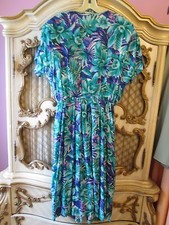 La Milan NY Multi design Dress SZ 16