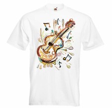 T-Shirt GITARRE GEIGE BASS VINTAGE TECHNO JAZZ FUNKY SOUL TRANCE FESTIVAL HOUSE