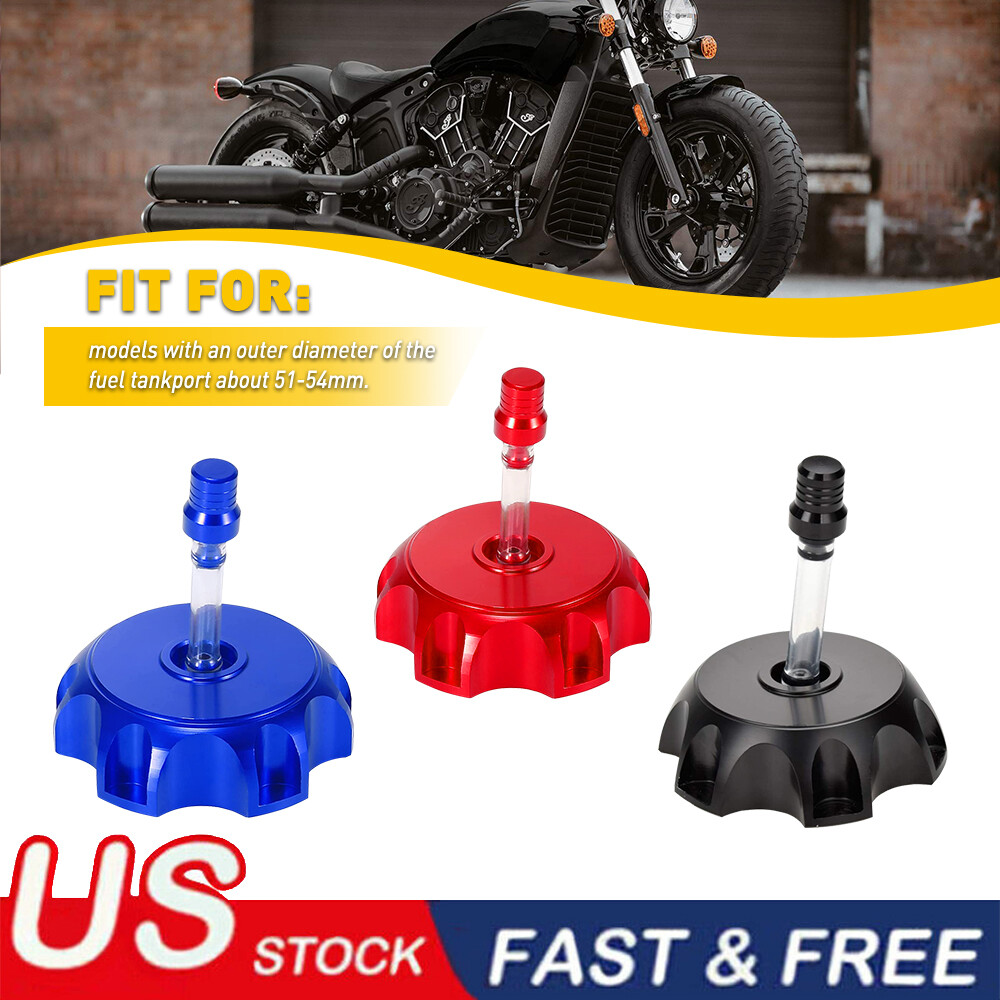Motorcycle Gas Fuel Tank Cap Air Vent Tube Breather Hose ATV Dirt Bike 51mm  USA