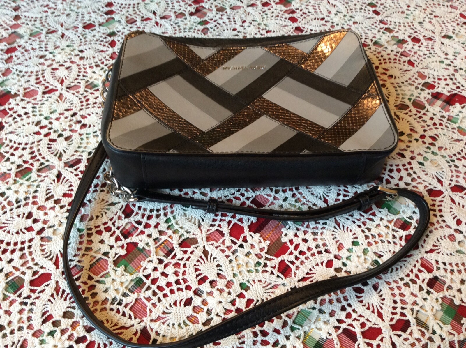 MICHAEL KORS  Patchwork Leather Crossbody Shoulde… - image 2