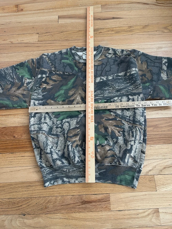 Sudadera De Colección Jerzees Camuflada Mediana Realtree Hunter EE. UU. Cuello Redondo Exterior Foto 3 de 3