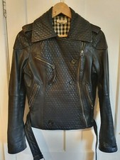 Rare Vintage Wrangler Ladies Biker Leather Jacket