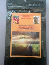 Small Garden Seed Cache 18 Variety, Non - Gmo, Non-Hybrid Garden Seeds