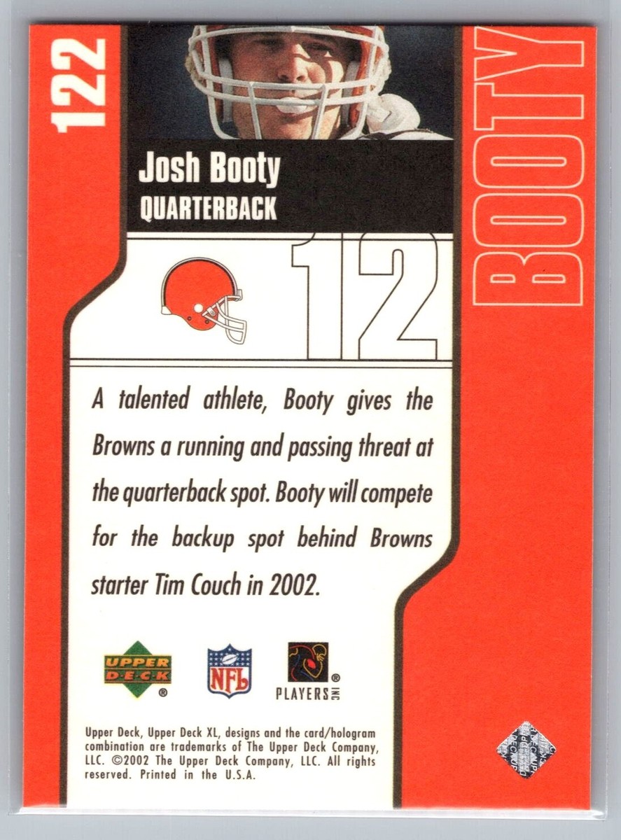 2002 UPPER DECK XL CARD # 122 Josh Booty - Cleveland Browns | eBay
