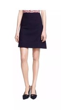 Tory Burch Navy Blue Skirt, Tory Burch Woolen Skirt, Navy Blue Skirt, Size 2US