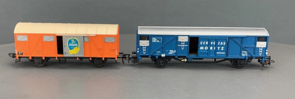 2X HO Fleischmann Chiquita Bananas & Electrotren Cervezas Moritz Reefers HO765 - Image 2 of 4