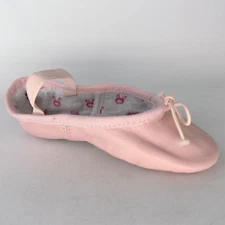 Bloch Dance BUNNY HOP Full Sole Leather Little Girls Shoes Size 8.5 C Pink