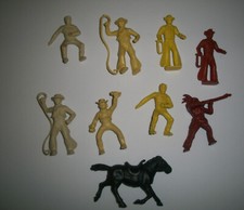 Marx Wild West play set figures cowboys and horse