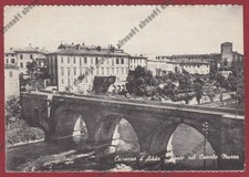 MILANO CASSANO D'ADDA 15 PONTE CANALE MUZZA Cartolina viaggiata 1962
