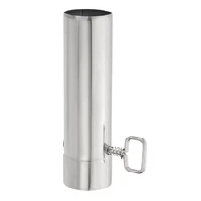 2.36Inch Stove Pipe with Damper, 1Pcs 304 Stainless Steel Stove Chimney Pipe