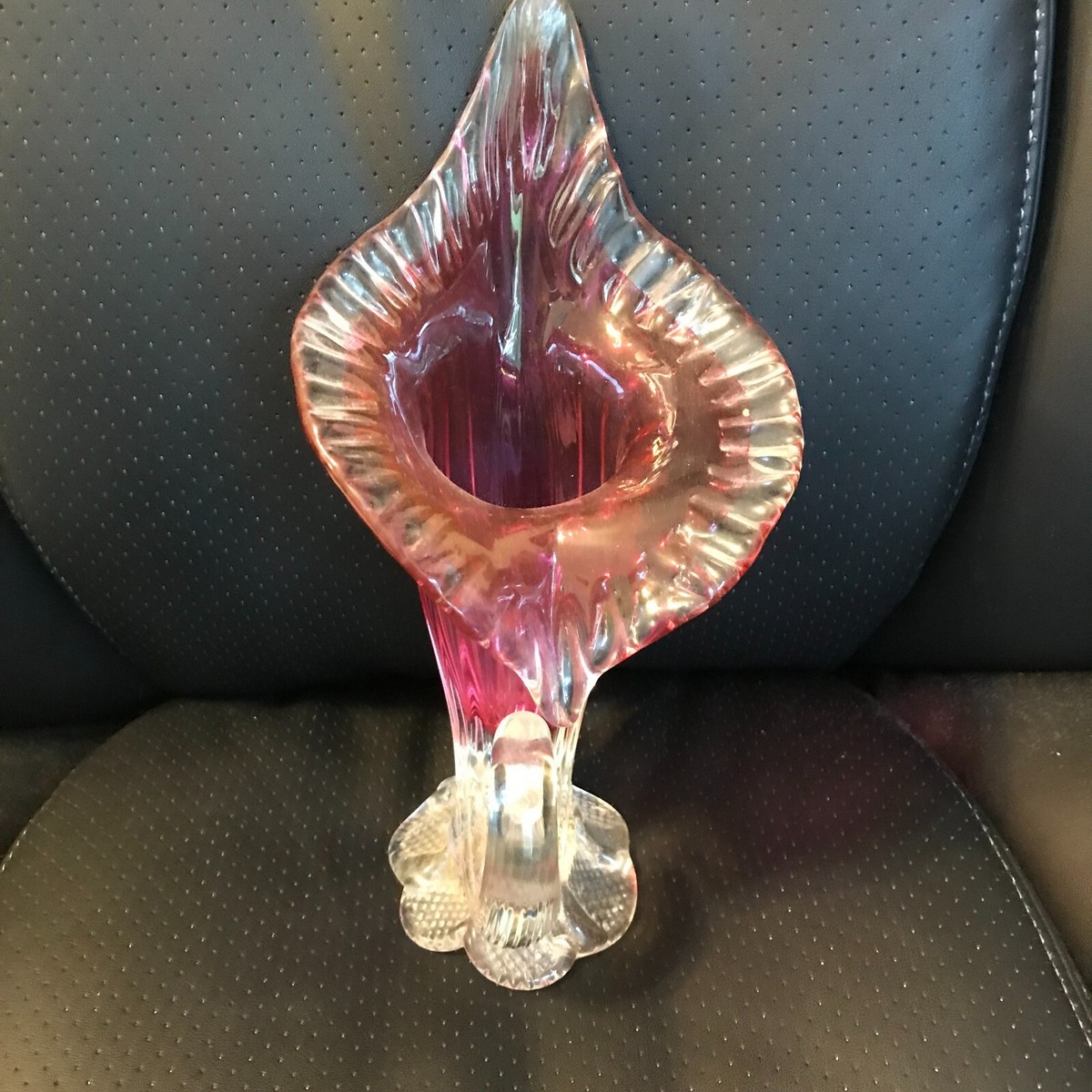 Antique Glass Jack in the Pulpit Vase - BOx | eBay