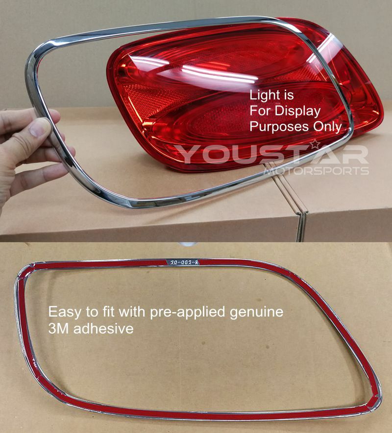 2012-2018 Bentley Continental GT GTC SPEED Chrome Tail Light Trims