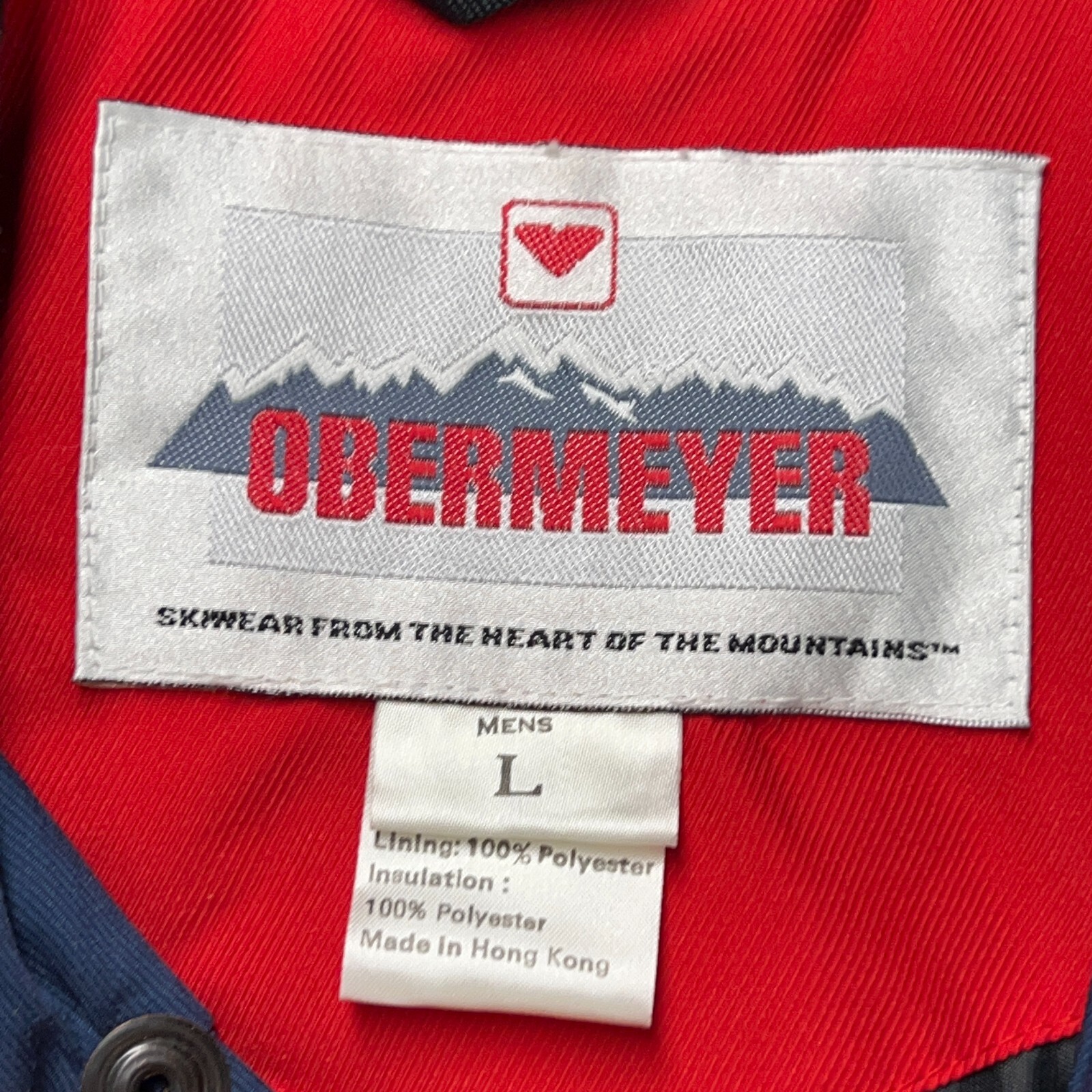 Obermeyer Jacket Mens Large Blue Green Miller Lite Team USA Ski Team Outdoor