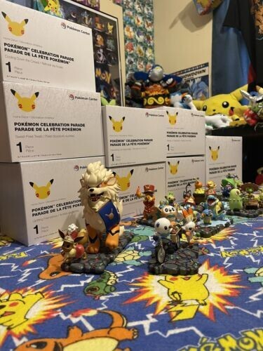 RARE 8 Pokemon Celebration Parade Figures COMPLETE Set NEVER